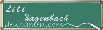 Lili Wagenbach Visitenkarte